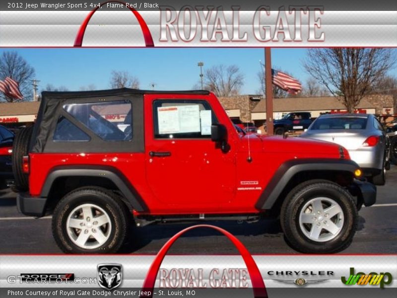 Flame Red / Black 2012 Jeep Wrangler Sport S 4x4