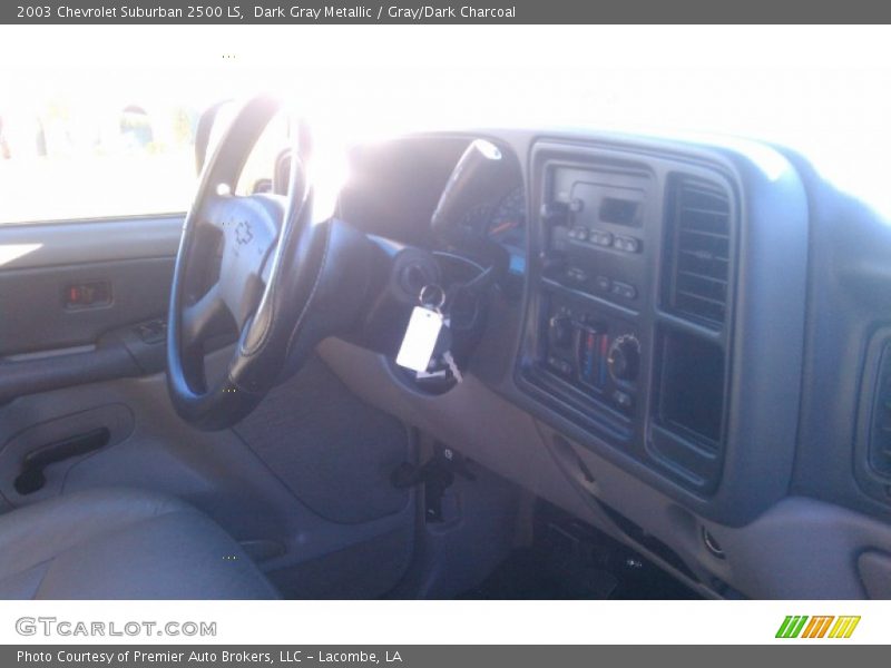 Dark Gray Metallic / Gray/Dark Charcoal 2003 Chevrolet Suburban 2500 LS