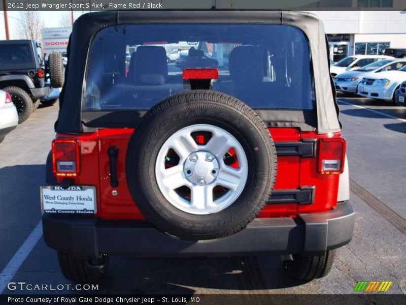 Flame Red / Black 2012 Jeep Wrangler Sport S 4x4