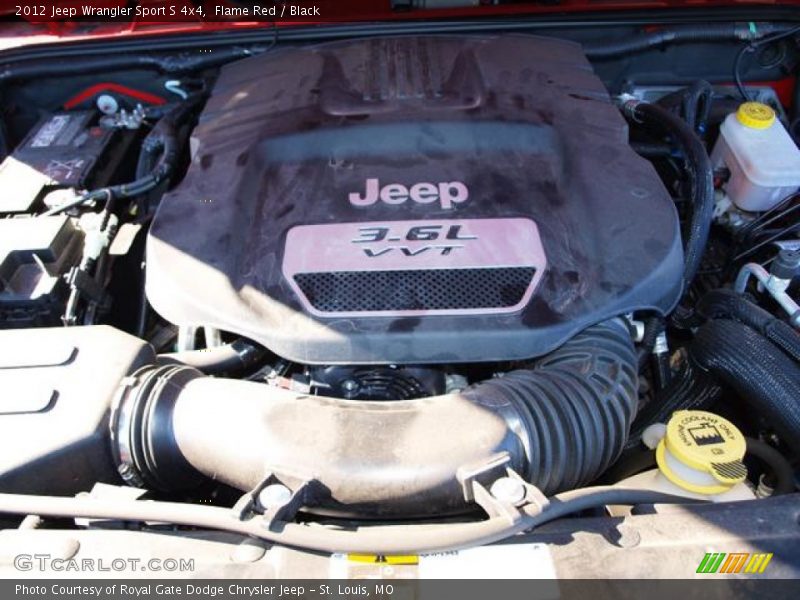 Flame Red / Black 2012 Jeep Wrangler Sport S 4x4