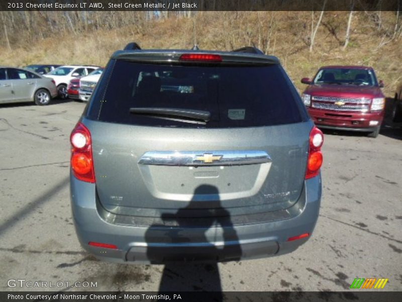 Steel Green Metallic / Jet Black 2013 Chevrolet Equinox LT AWD