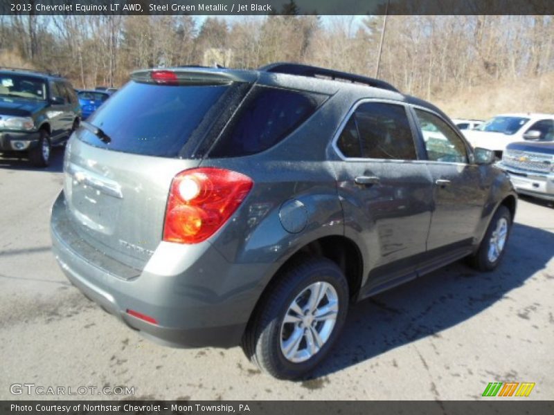 Steel Green Metallic / Jet Black 2013 Chevrolet Equinox LT AWD