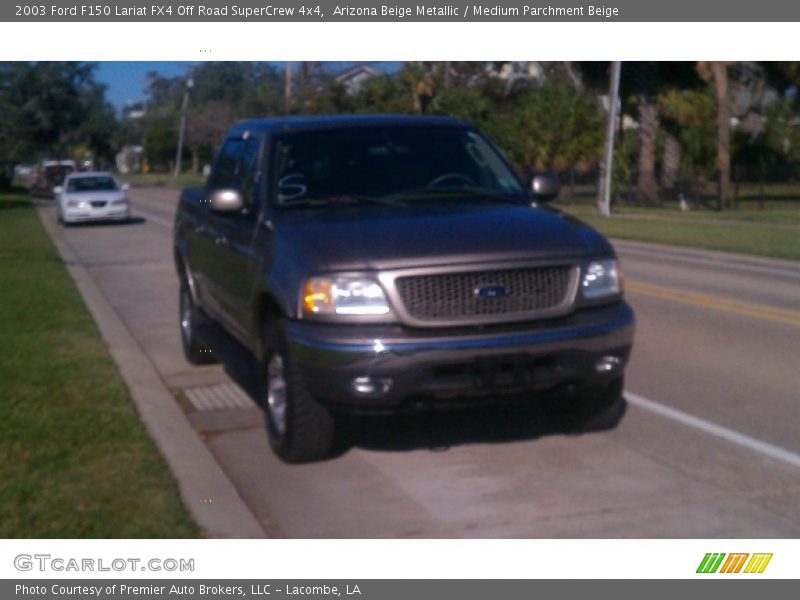 Arizona Beige Metallic / Medium Parchment Beige 2003 Ford F150 Lariat FX4 Off Road SuperCrew 4x4