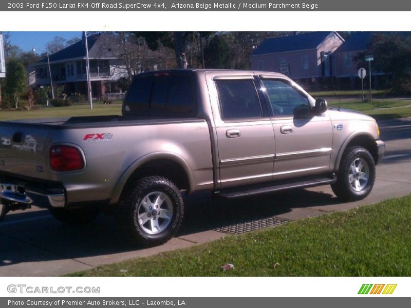 Arizona Beige Metallic / Medium Parchment Beige 2003 Ford F150 Lariat FX4 Off Road SuperCrew 4x4