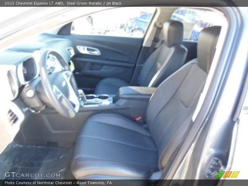 Steel Green Metallic / Jet Black 2013 Chevrolet Equinox LT AWD