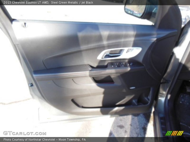 Steel Green Metallic / Jet Black 2013 Chevrolet Equinox LT AWD