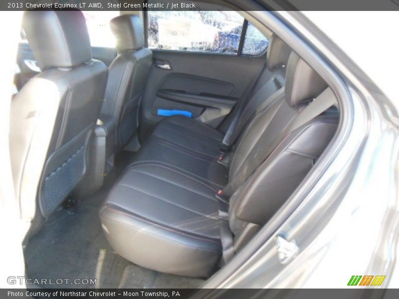 Steel Green Metallic / Jet Black 2013 Chevrolet Equinox LT AWD