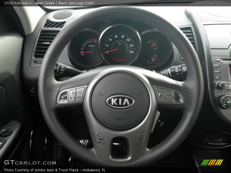 Alien Green / Black Soul Logo Cloth 2010 Kia Soul +