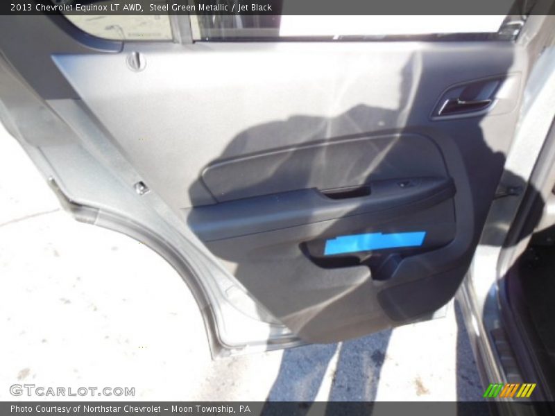 Steel Green Metallic / Jet Black 2013 Chevrolet Equinox LT AWD