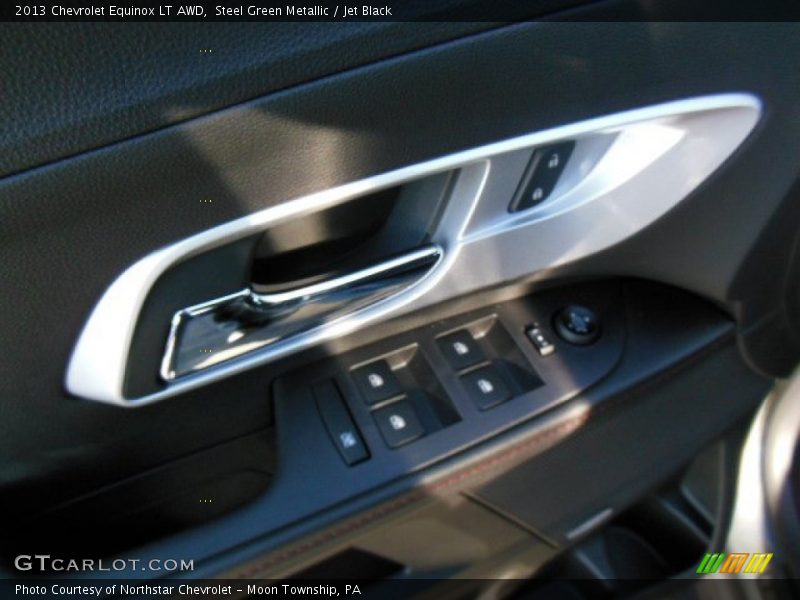 Steel Green Metallic / Jet Black 2013 Chevrolet Equinox LT AWD