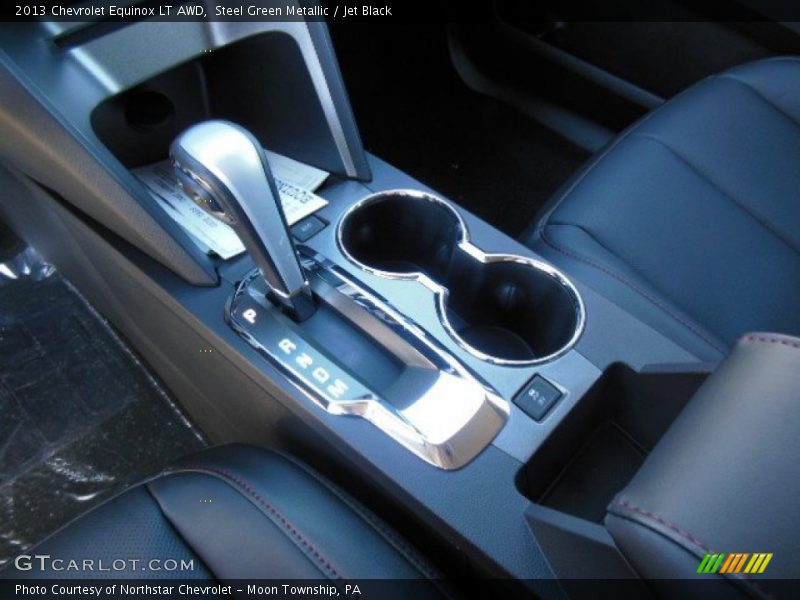 Steel Green Metallic / Jet Black 2013 Chevrolet Equinox LT AWD