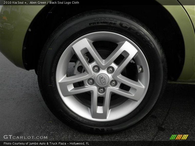 Alien Green / Black Soul Logo Cloth 2010 Kia Soul +