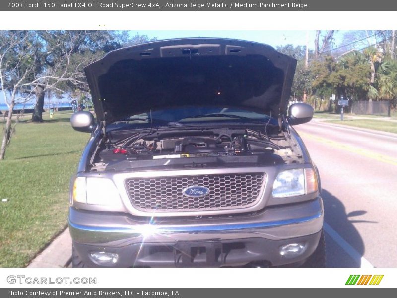 Arizona Beige Metallic / Medium Parchment Beige 2003 Ford F150 Lariat FX4 Off Road SuperCrew 4x4