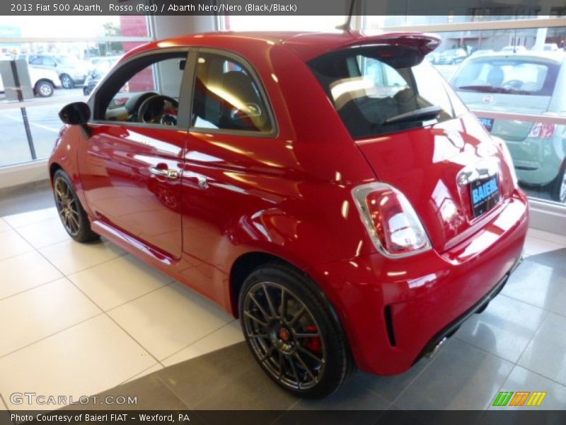 Rosso (Red) / Abarth Nero/Nero (Black/Black) 2013 Fiat 500 Abarth