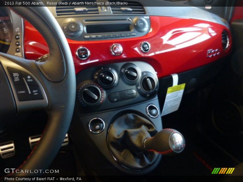 Controls of 2013 500 Abarth