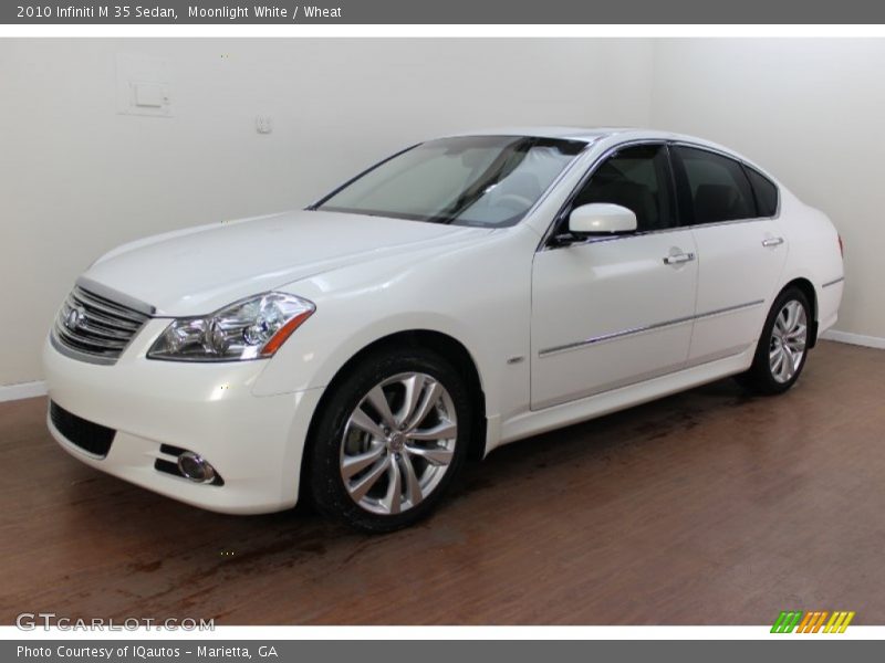 Moonlight White / Wheat 2010 Infiniti M 35 Sedan