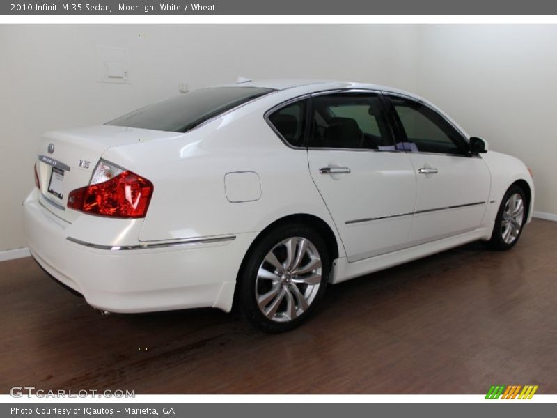 Moonlight White / Wheat 2010 Infiniti M 35 Sedan