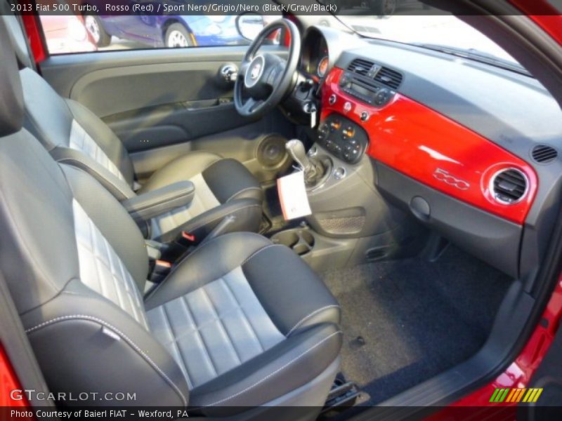  2013 500 Turbo Sport Nero/Grigio/Nero (Black/Gray/Black) Interior
