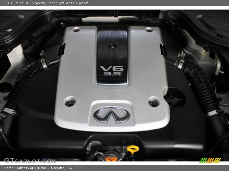 Moonlight White / Wheat 2010 Infiniti M 35 Sedan