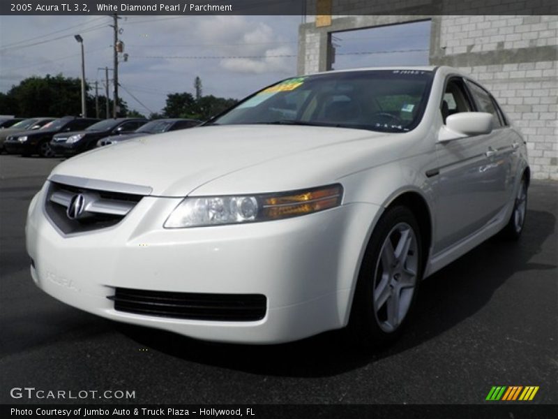 White Diamond Pearl / Parchment 2005 Acura TL 3.2