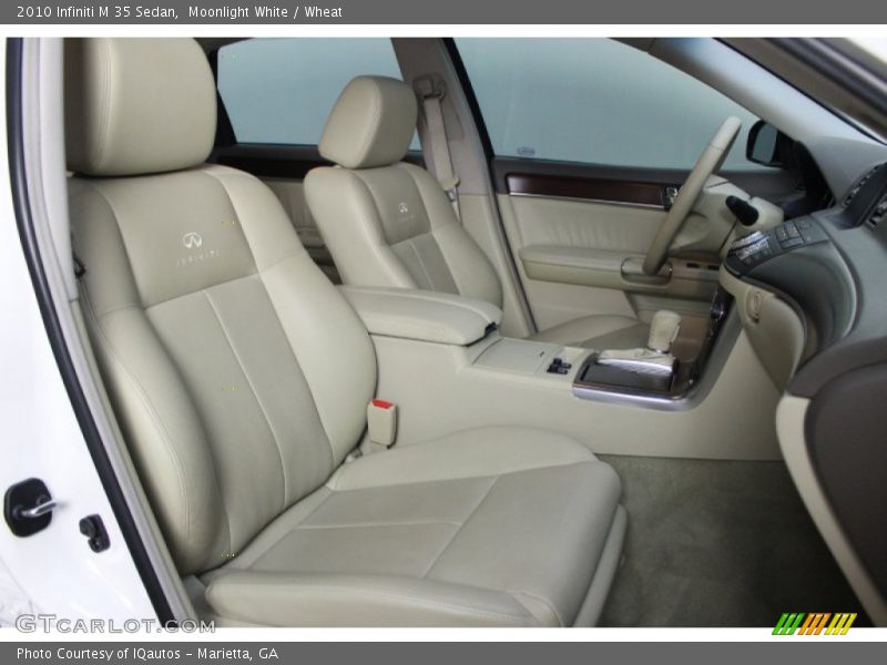 Moonlight White / Wheat 2010 Infiniti M 35 Sedan