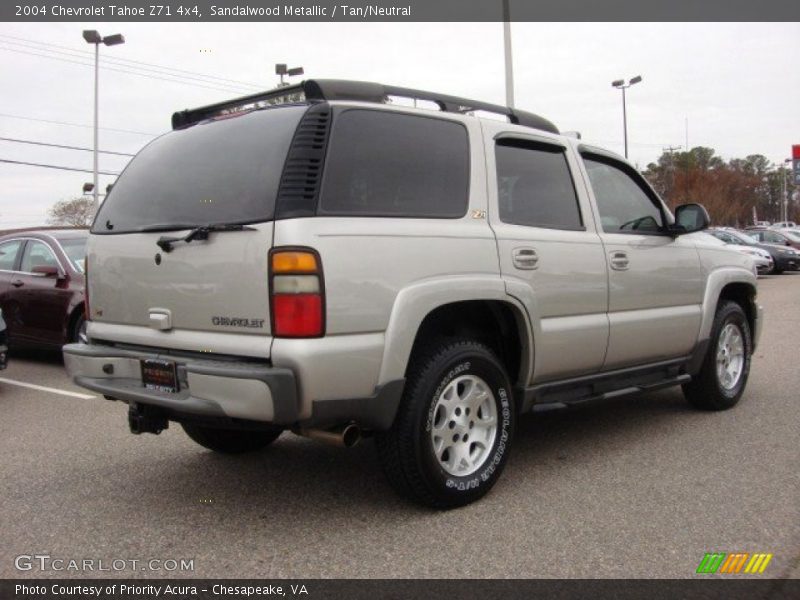 Sandalwood Metallic / Tan/Neutral 2004 Chevrolet Tahoe Z71 4x4