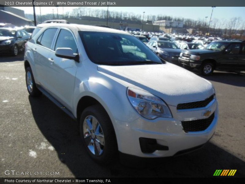 White Diamond Tricoat / Jet Black 2013 Chevrolet Equinox LT