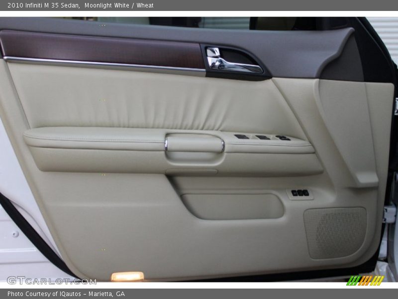 Moonlight White / Wheat 2010 Infiniti M 35 Sedan