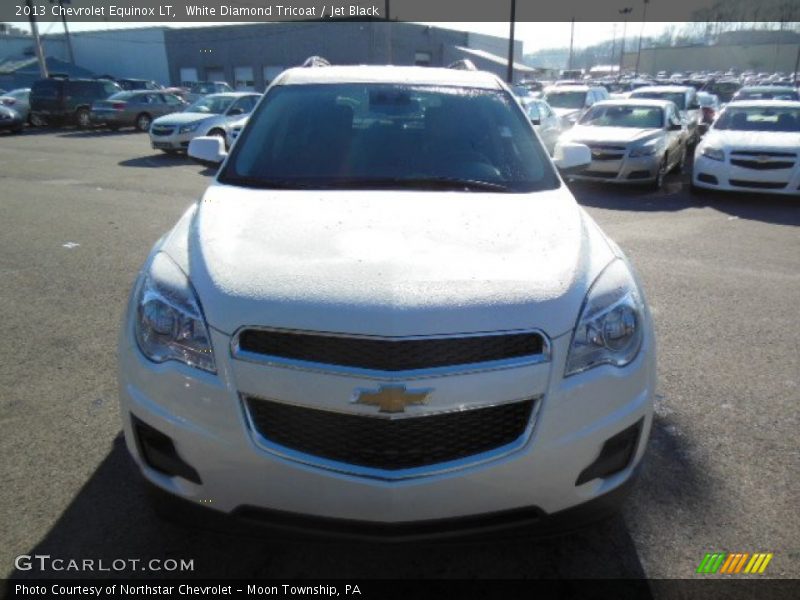 White Diamond Tricoat / Jet Black 2013 Chevrolet Equinox LT