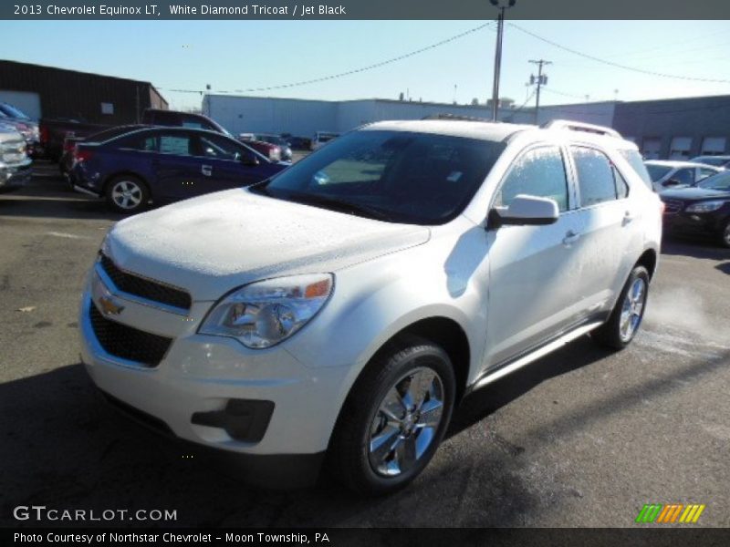 White Diamond Tricoat / Jet Black 2013 Chevrolet Equinox LT