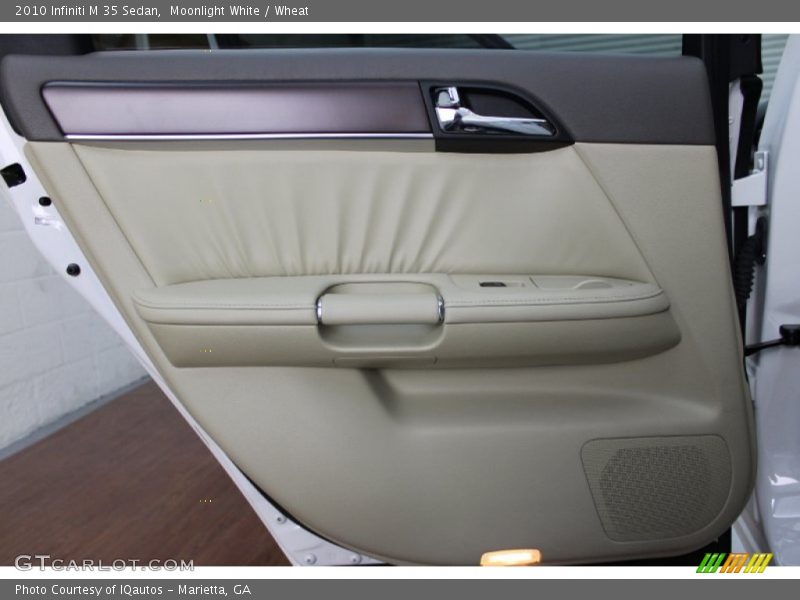 Moonlight White / Wheat 2010 Infiniti M 35 Sedan