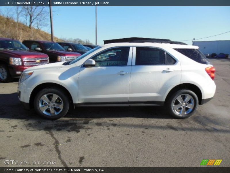 White Diamond Tricoat / Jet Black 2013 Chevrolet Equinox LT