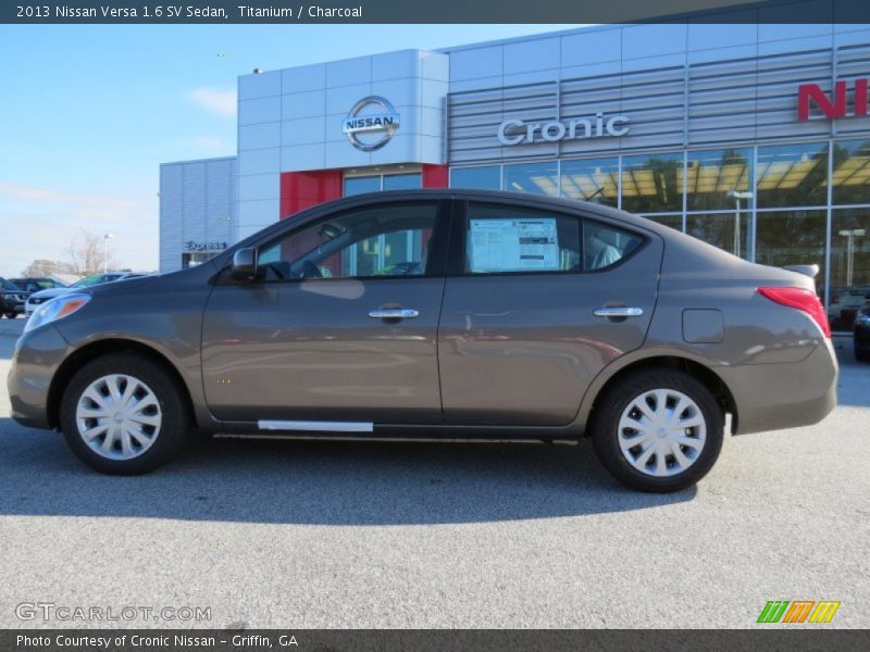 Titanium / Charcoal 2013 Nissan Versa 1.6 SV Sedan