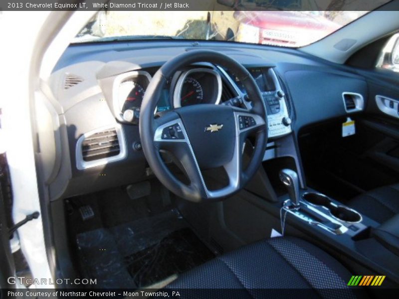 White Diamond Tricoat / Jet Black 2013 Chevrolet Equinox LT