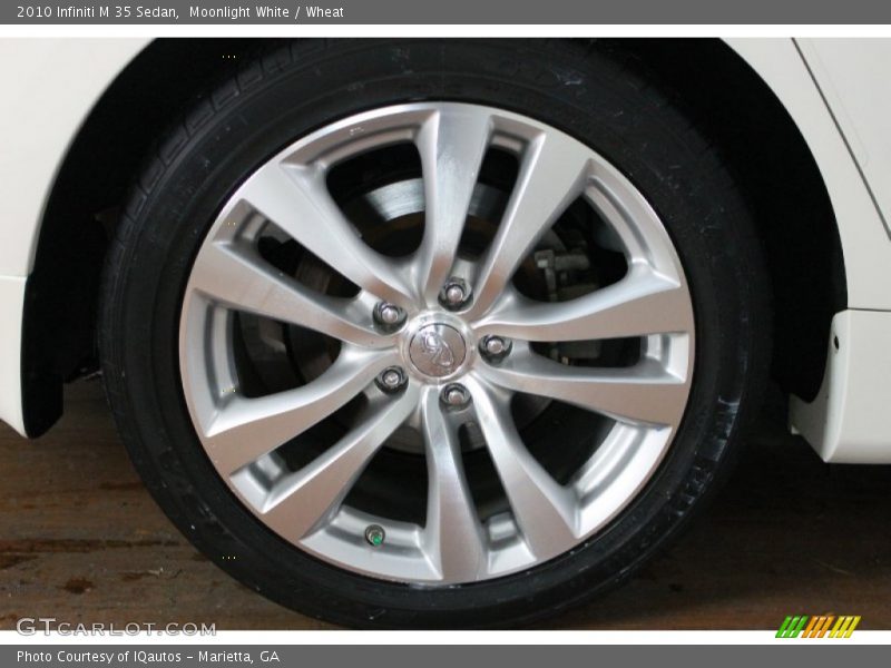 Moonlight White / Wheat 2010 Infiniti M 35 Sedan