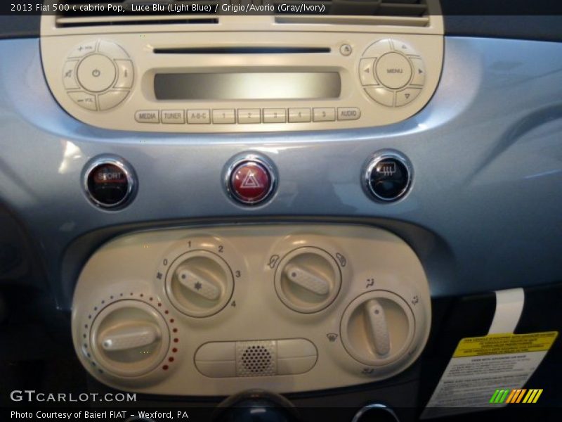 Controls of 2013 500 c cabrio Pop
