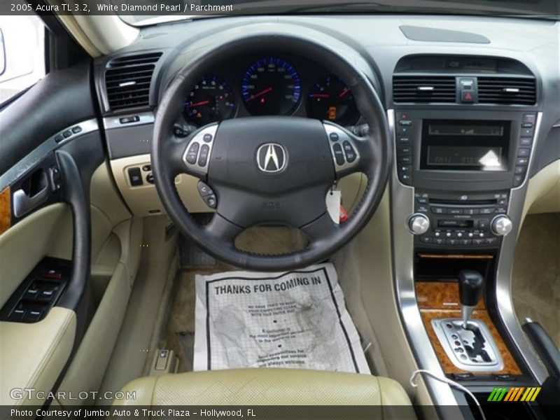 White Diamond Pearl / Parchment 2005 Acura TL 3.2