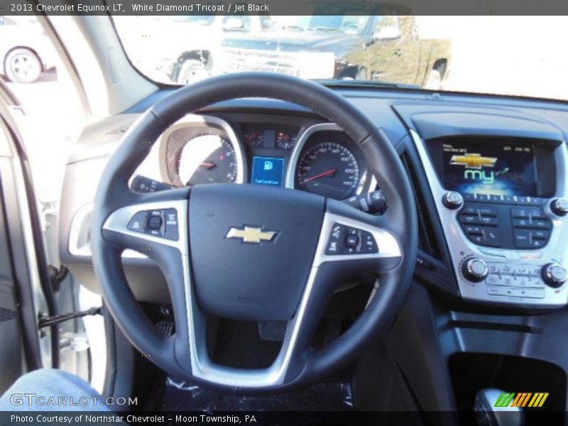 White Diamond Tricoat / Jet Black 2013 Chevrolet Equinox LT