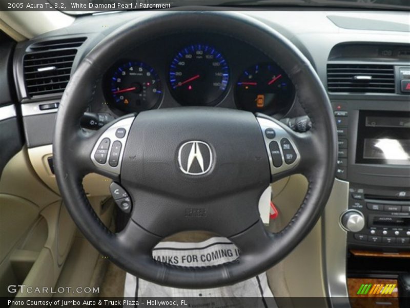 White Diamond Pearl / Parchment 2005 Acura TL 3.2