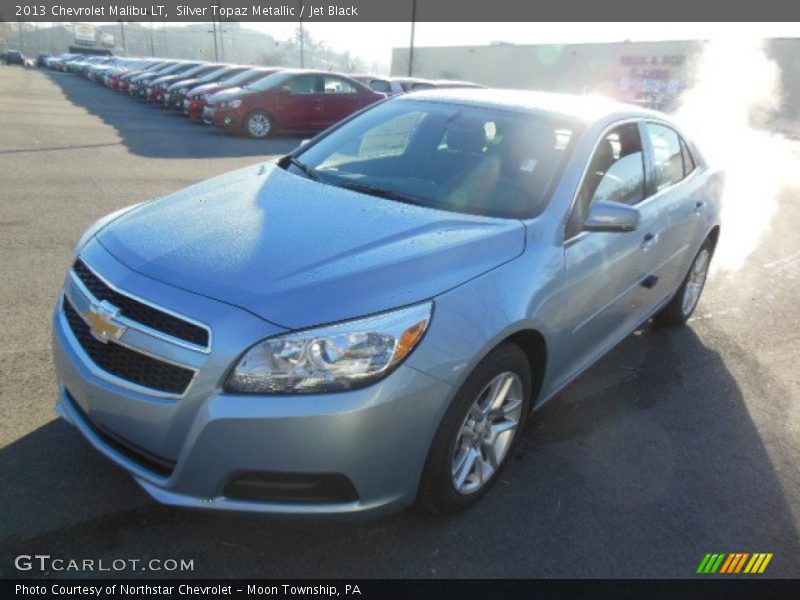 Silver Topaz Metallic / Jet Black 2013 Chevrolet Malibu LT