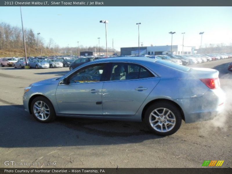 Silver Topaz Metallic / Jet Black 2013 Chevrolet Malibu LT