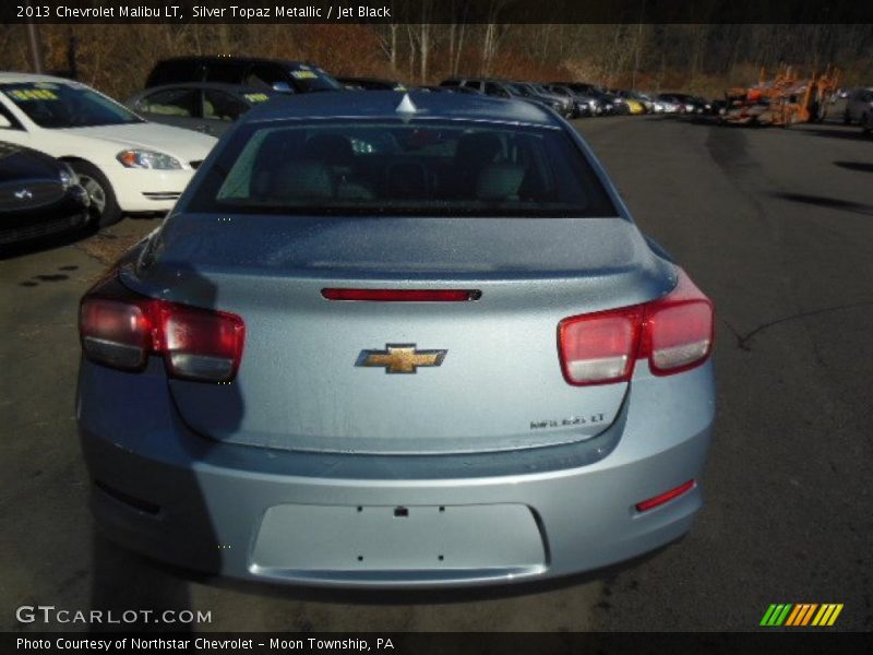 Silver Topaz Metallic / Jet Black 2013 Chevrolet Malibu LT