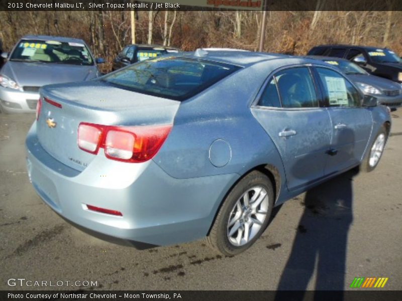 Silver Topaz Metallic / Jet Black 2013 Chevrolet Malibu LT