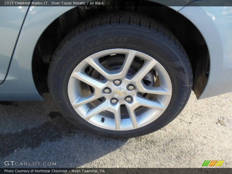 Silver Topaz Metallic / Jet Black 2013 Chevrolet Malibu LT
