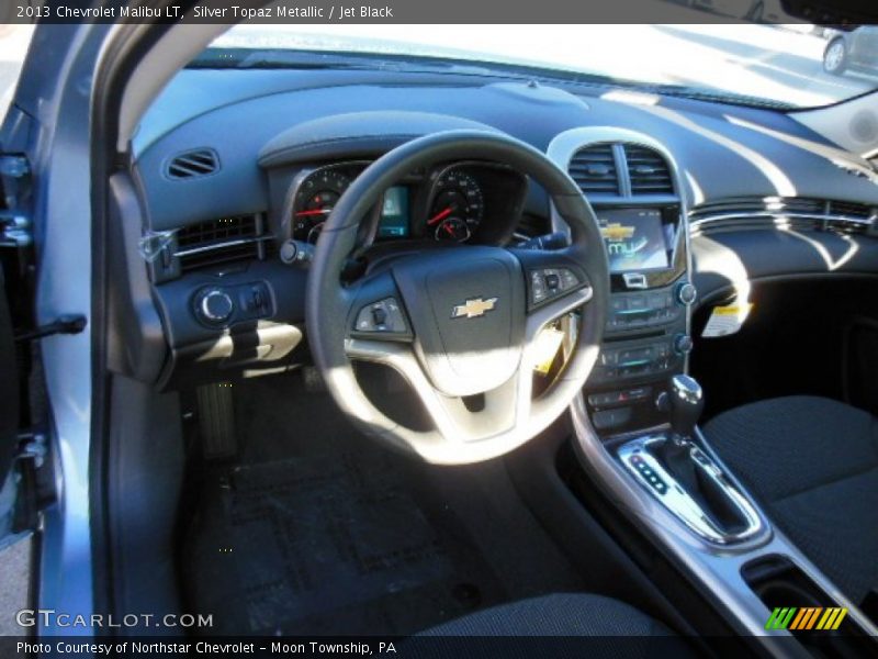 Silver Topaz Metallic / Jet Black 2013 Chevrolet Malibu LT