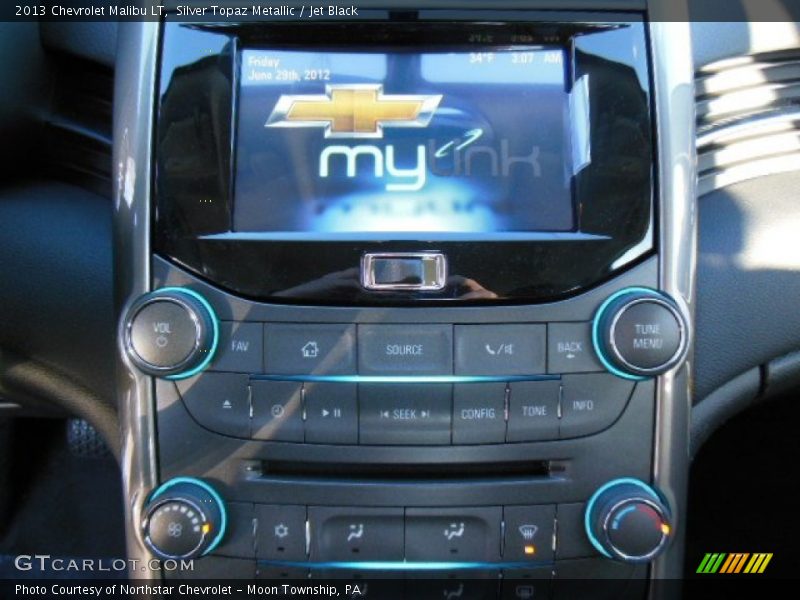 Silver Topaz Metallic / Jet Black 2013 Chevrolet Malibu LT