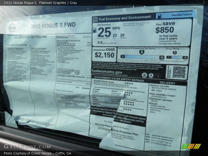 Platinum Graphite / Gray 2013 Nissan Rogue S