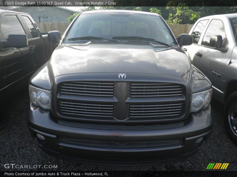 Graphite Metallic / Gray 2003 Dodge Ram 1500 SLT Quad Cab