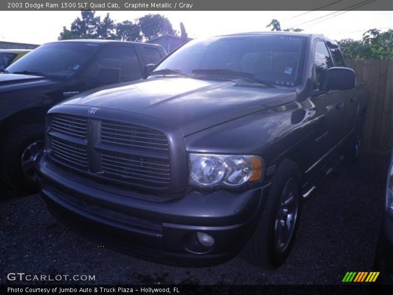 Graphite Metallic / Gray 2003 Dodge Ram 1500 SLT Quad Cab