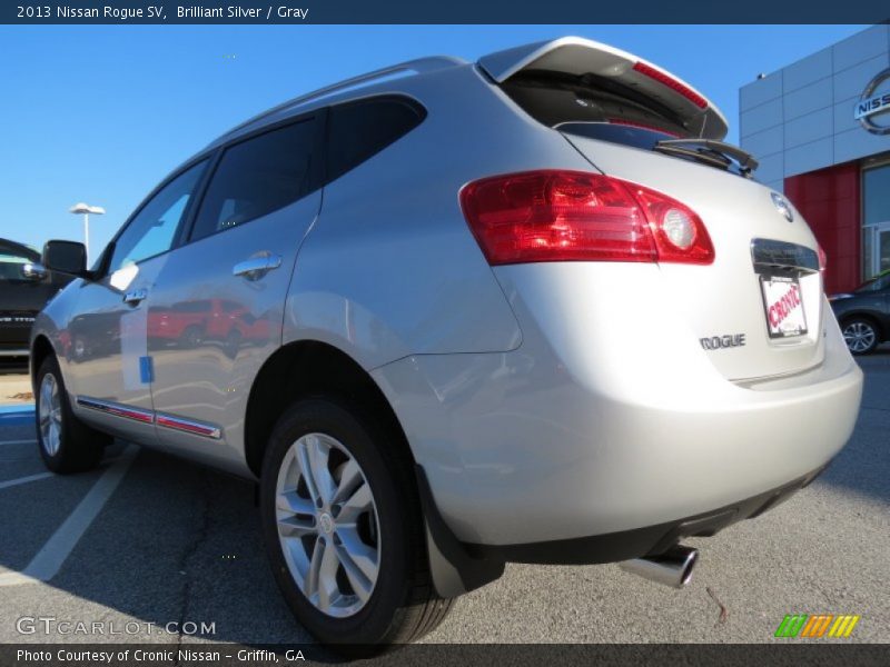 Brilliant Silver / Gray 2013 Nissan Rogue SV